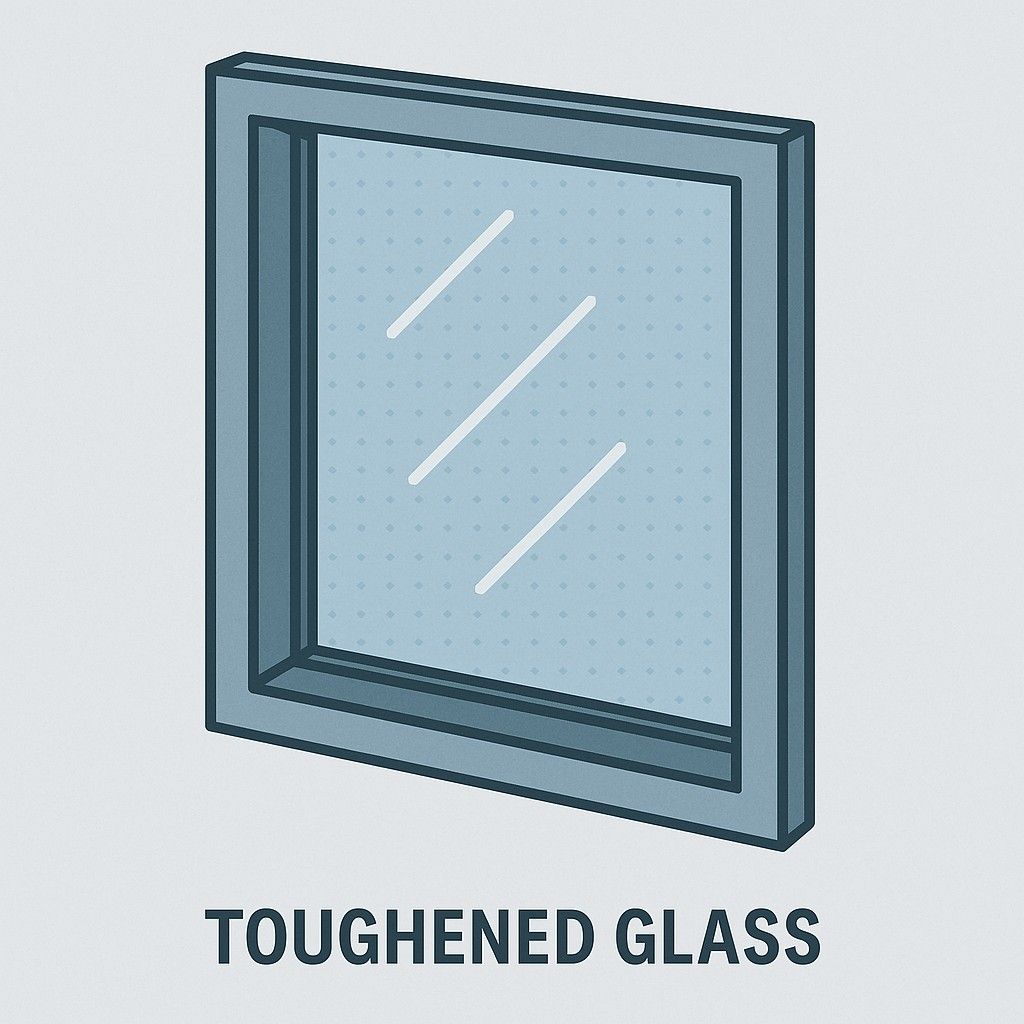 Toughened safety glass