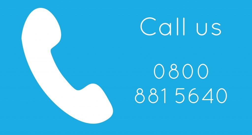 Contact info - call us 0800 881 5640.