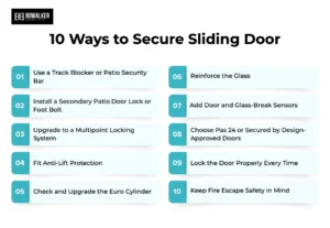 10 ways to secure sliding door