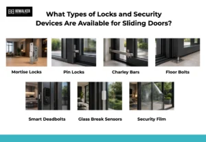 what types of locks and security devices are available for sliding doors