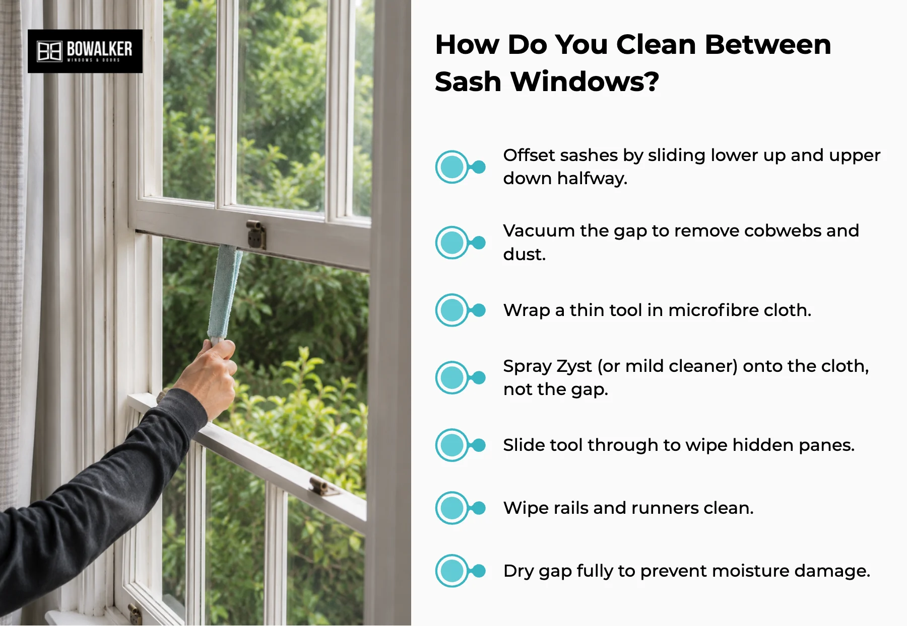 How Do You Clean Between Sash Windows