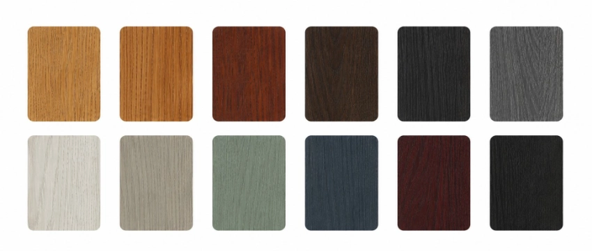 Foiled woodgrain effects