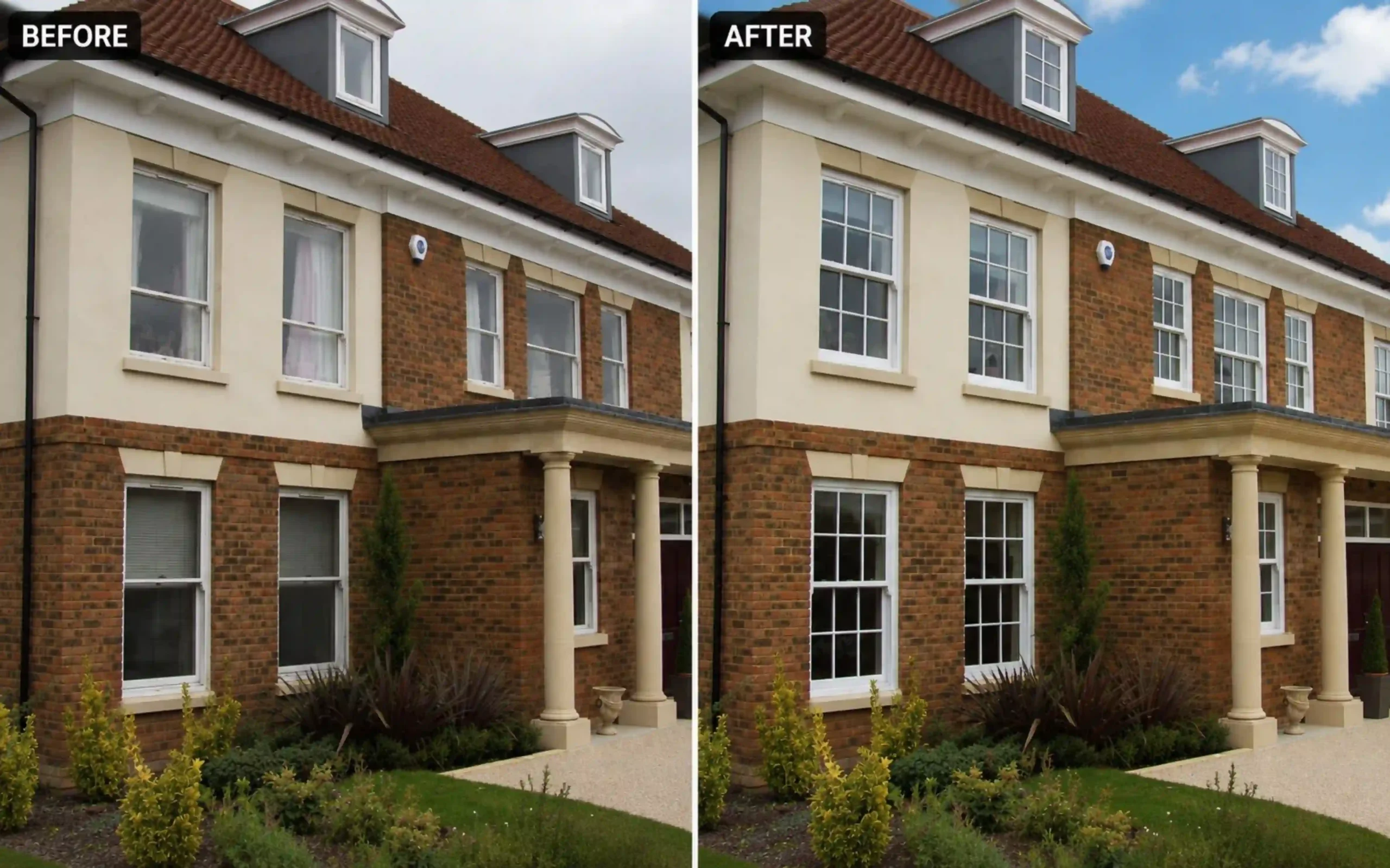 real installations_ before and after result quickslide