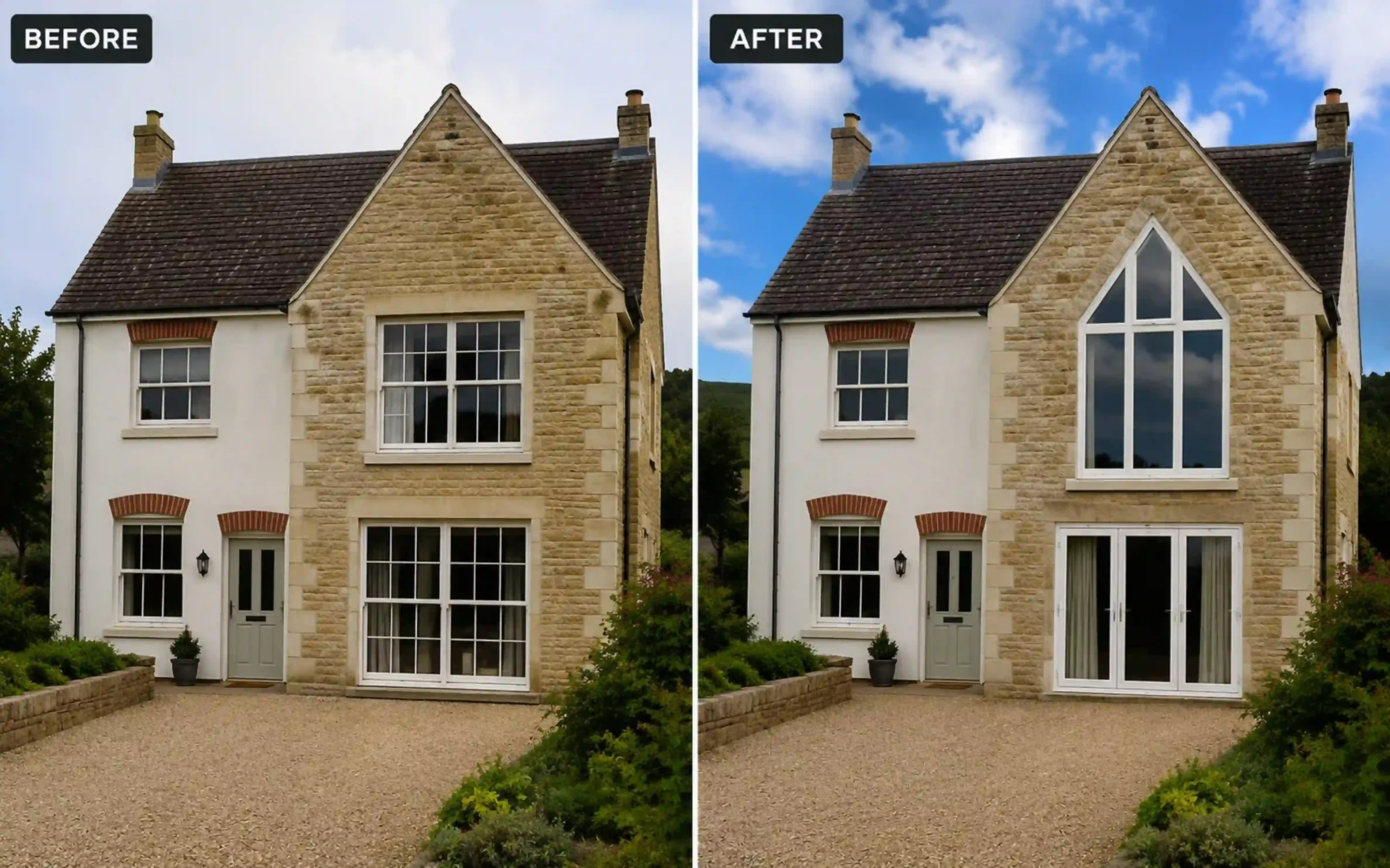real installations_ before and after