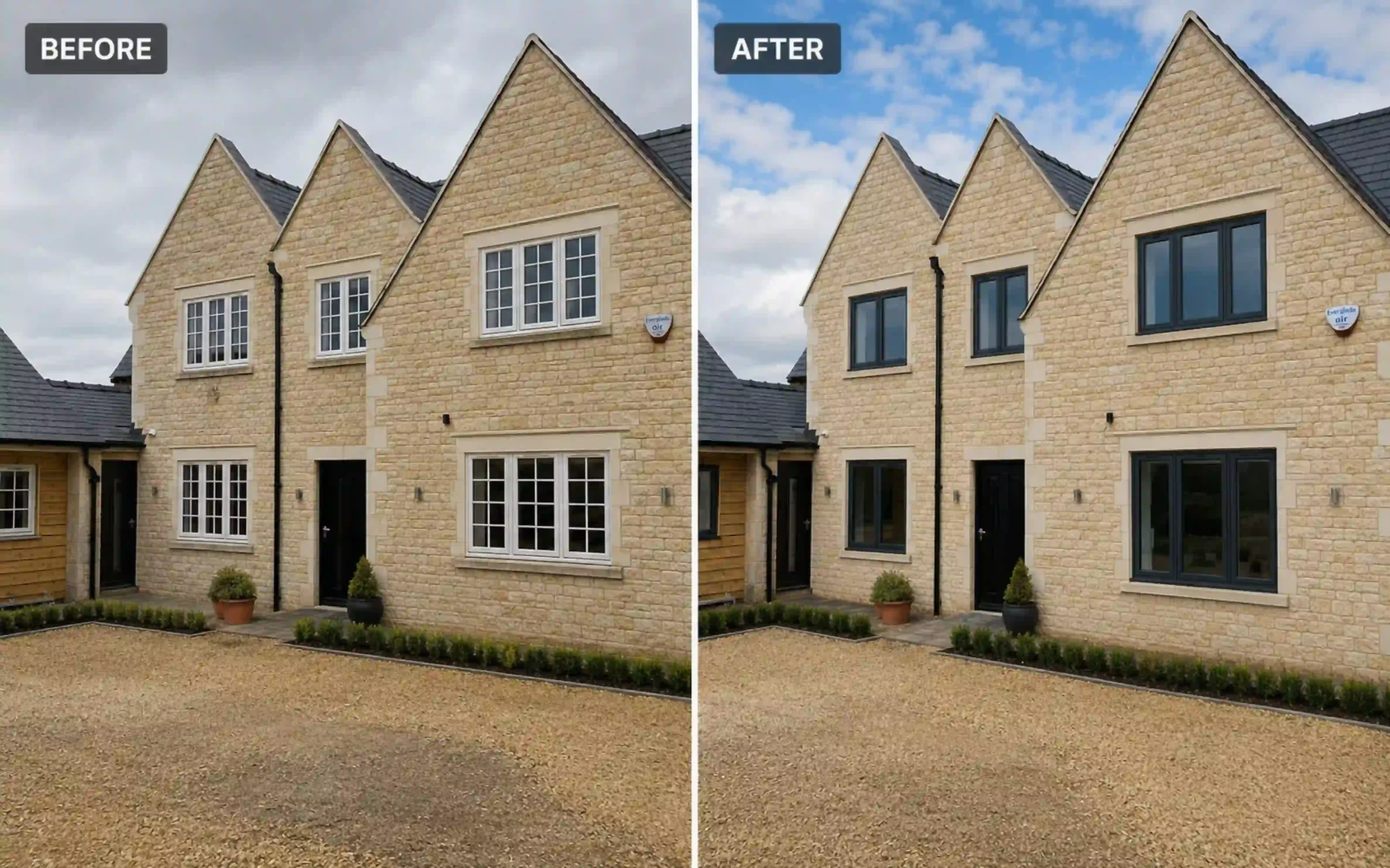 real installations_ before and after