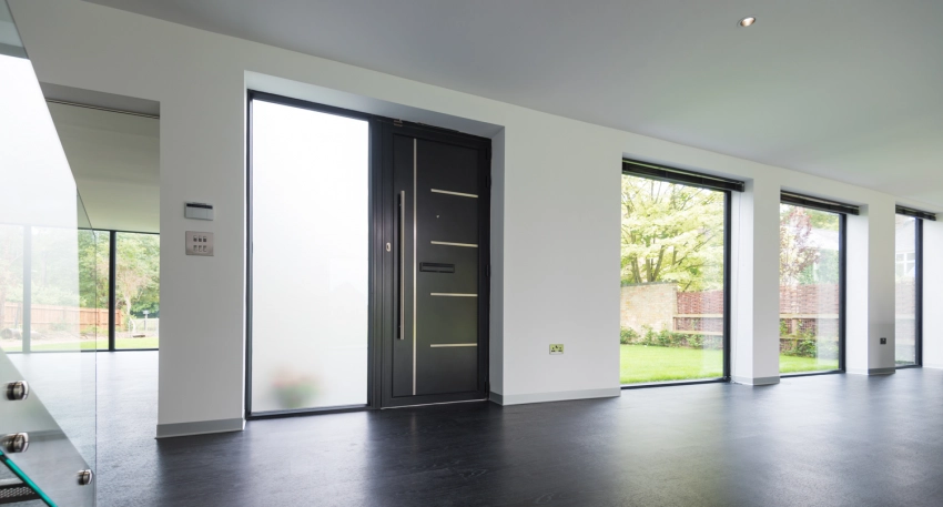 satin glass windows