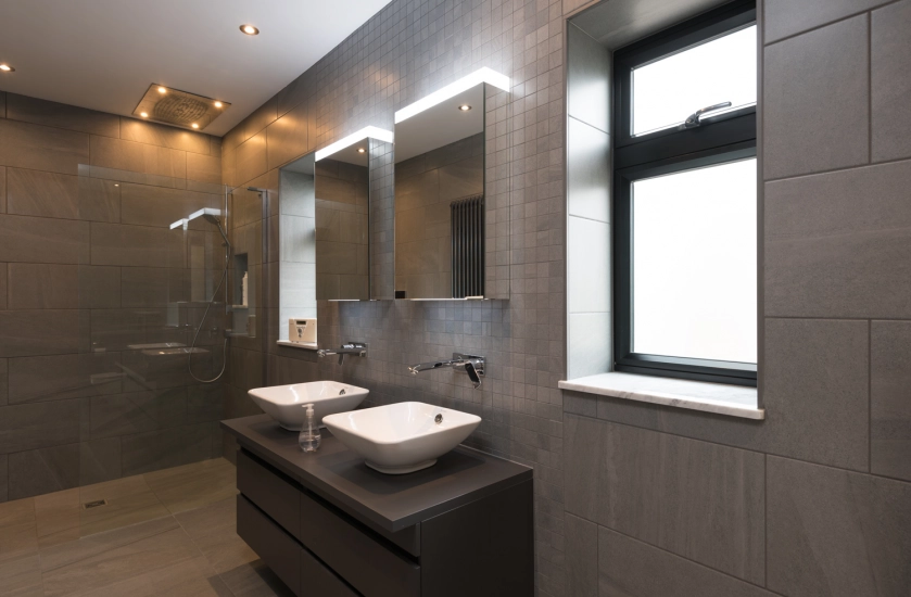 satin glass windows