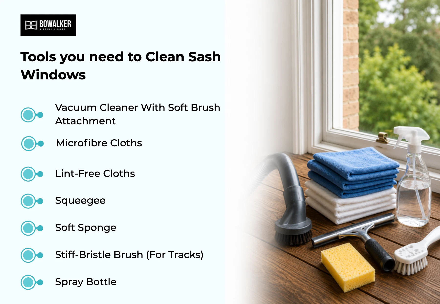 tools you need to clean sash windows