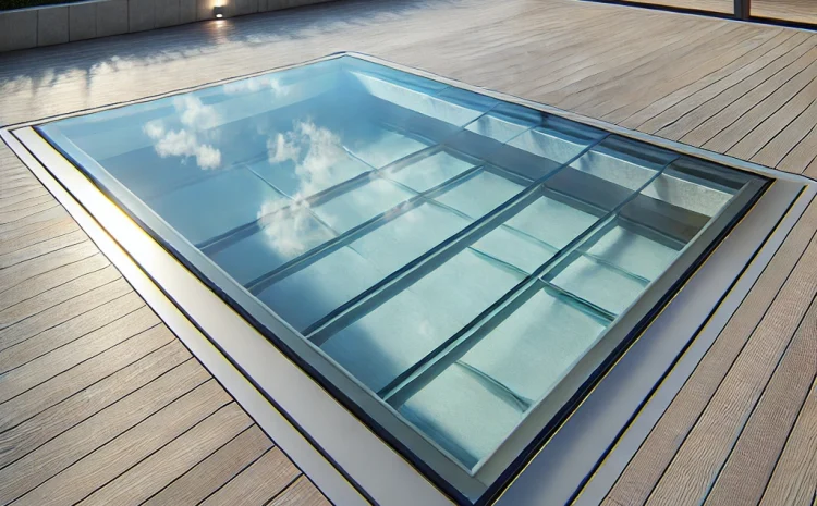 Walk on glass rooflight