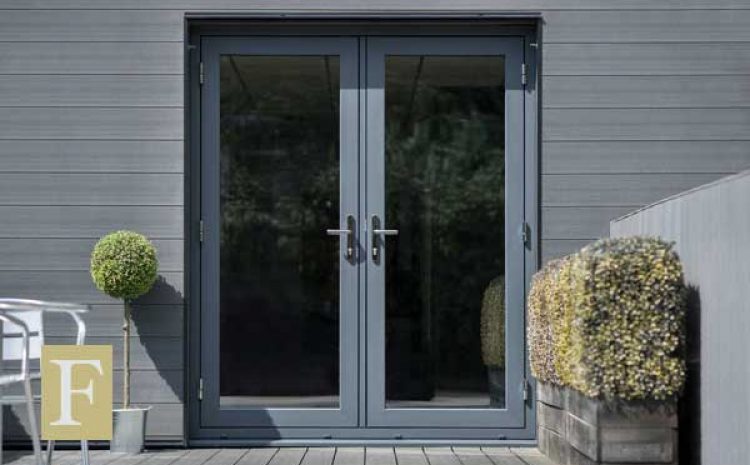 Double doors with patio access.